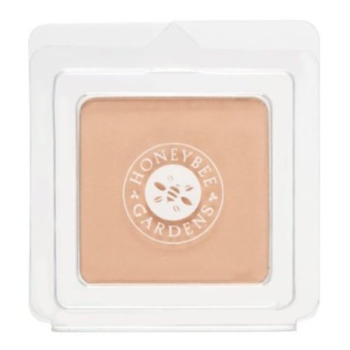 Honeybee Gardens Pressed Mineral Powder Foundation Refill, Malibu, Medium Olive Shade, Adjustable Coverage, Natural Finish, With Botanical Extracts And Vitamin E, 7.5g