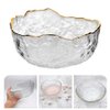 LALAFINA Glass Nail Soaking Bowl Manicure Bowls Nail Art Hand Soak Bowls Nail Soaking Tray Manicure Care Soak Bowl for Nail Art Polishing Remover Soak Off Bowl, Size 5.3×2.2inch