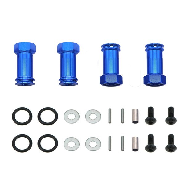 Share Goo Aluminum 12mm Wheel Hex Hub Adapters 25mm/30mm Extension Longer Combiner Compatible with Traxxas Slash 4x4 HQ 727 5807 Stampede 1/10 RC Truck Car (25mm)