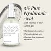 Poppy Austin Hyaluronic Acid Serum for Face 2OZ - Cruelty-Free Hydrating Serum with Vitamin C, Pure Hyaluronic Acid Serum, Anti-Aging Serum Moisturizer - Reduces Dry Skin, Fine Lines, Wrinkles