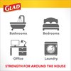Glad Trash Bags, Small Drawstring Garbage Bags with Clorox, 4 Gallon Grey Trash Bags, Lemon Fresh Bleach Scent, 80 Count (Package May Vary) (79315)