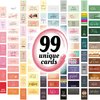 99 Pcs Unique Motivational Cards (2″ X 3.5″) Inspirational Cards, Encouragement Cards, Gratitude Cards, Appreciation Cards, Kindness Cards, Mini Thank You Cards, Small Note Cards For Vision Board.