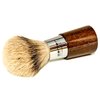 Parker 100% 3-Band Silvertip Badger Bristle Walnut and Chrome Handle Handmade Shaving Brush - Brush Stand Included