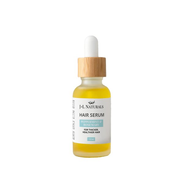 J&L Naturals | Hair Serum for Moisture, Damaged Hair, Growth | With Argan Oil & Coconut Oil | Cruelty Free, Paraben Free, Vegan | For All Hair (Hydrate (Dry Hair), 1 Oz (5 Pack))