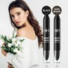 Root Touch Up Dark Brown,gowwim Root Cover Up Quick Stick,Instant Root Concealer to Cover Roots and Grays. (Black)