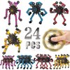 24 Pack Funny Sensory Fidget Toys,Deformable Chain DIY Robot Spinners Fingertip Stress Relief Gyro Toy Birthday Gifts Goodie Bag Easter Basket Stuffers Classroom Prizes Party Favors for Kids Adults