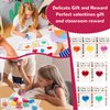 28Pcs Colorful Heart Crayons with Cards, Valentines Day Gifts for Kids Classroom, Girl Boy Birthday Goodie Bags Stuff, Party Favors, Classroom games Rewards, Christmas Gifts, Back to School Gifts.