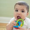 Dr. Brown's Learning Loop, Baby Teether Ring with Multiple Shapes & Textures, Soft 100% Silicone, BPA Free, 3m+
