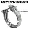 PALOZO 4 Inch Quick Release V Band Clamp, 304 Stainless Steel V-Band Bolt Clamp