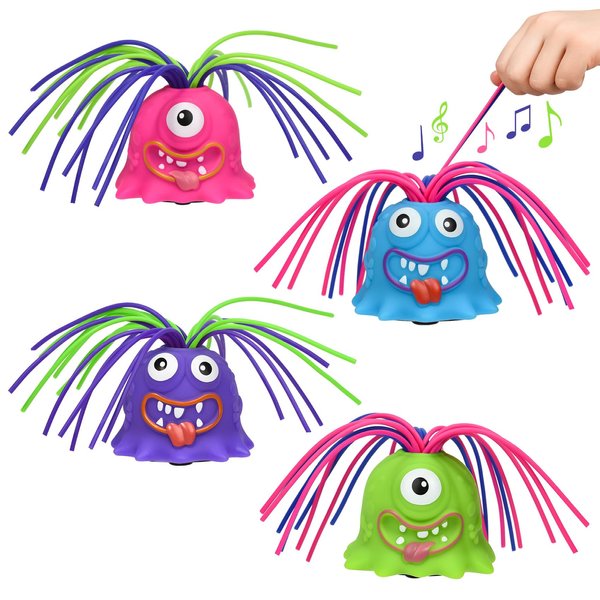 MVPTGRS Fatidge Toys Stress Relief and Anti Anxiety Toys, Fun Hair Pulling Fidget Screaming Monster Toys, Different Screams Made by Hair Pulling, for 3 4 5 6 7+ Kids Boys and Girls