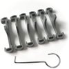 Neodrain Grey Plastic Clip for Linear Drain, Tile Tray supporter, Only for Neodrain 18",24",28",32",36",48",60",72" Tile-insert Shower Drain, with Lifting Hook, 6 PCS