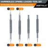 BESTNULE 4-Piece Nail Setter Dual Head Nail Set & Dual Head Center Punch & Hammerless Cold Chisel & Hinge Pin Remover Punch Set, Nail Setter Features 1/8-in, 3/32-in, 3/16-in, 1/16-in, 5/16-in, 1/8-in