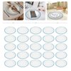 LUNUMAOS Clear Charger Plates Set 25 PCS Round Serving Tray 12in Reusable Serving Tray Wedding Decoration Serving Tray Patterned Snack Tray Embossed Serving Tray for Table Dinner Kitchen, Blue