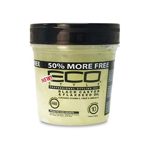 Eco Styler Styling Gel Black Castor & Flaxseed Oil (Pack of 6)