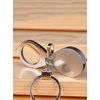 NIEGIENNA-5x Foldable Pocket Eye Loupe Magnifier Magnifying Glass with Keychain for Coin Jewelry Diamond Jeweler Gem