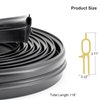 SZKXMJ Rv Roof Vent Seal Vinyl Seal Rv Sealfor Ventline, Hengs and Camco Roof Vents (118INCH, Black)