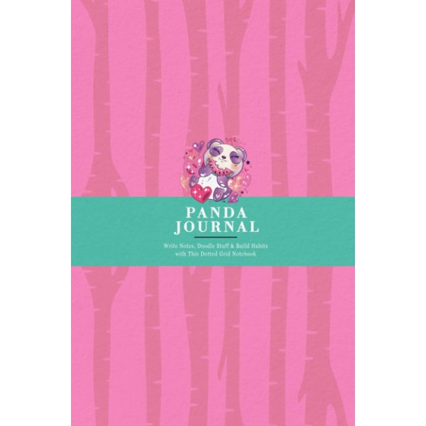 Panda Journal for Kids: Write Notes, Doodle Stuff & Build Habits with This Dotted Grid Notebook | Kawaii Panda Eating a Watermelon