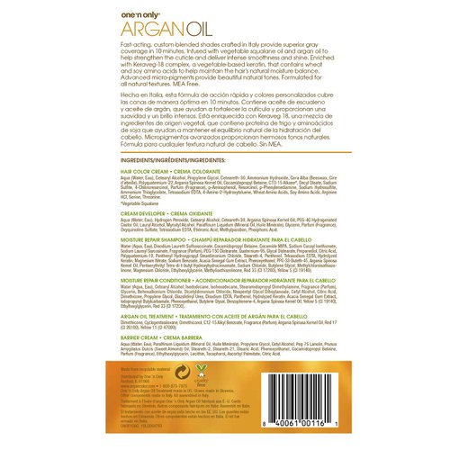 One 'n Only Argan Oil Fast 10 Permanent Hair Color Kit 8G Golden Light Blonde, Gray Hair Coverage in 10 Minutes, Helps Maintain Natural Moisture Balance, Advanced Micro-Pigments for Natural Tones