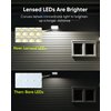 JACKYLED 1000 Lumens 299 LED Solar Lights Outdoor Bright Solar Dusk to Dawn Light with 4000mAh Battery, IP65 Waterproof Outdoor Solar Powered Security Flood Light for Wall Porch Shed Barn