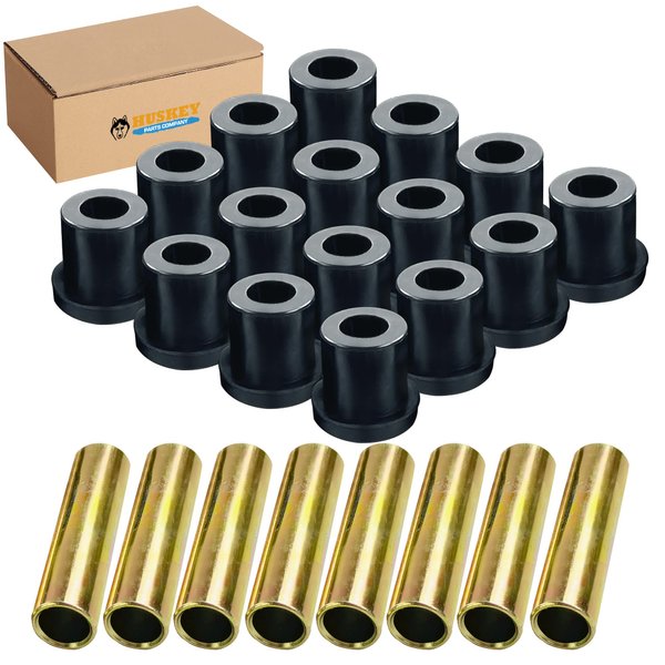 Huskey Club Car DS Golf Cart Front & Rear Leaf Spring Bushing Kit for 1981-Up Models, Replaces OEM Sleeve Part No#: 1012303 and Bushing Part No#: 1015583