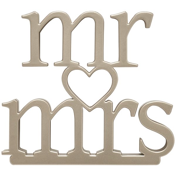 DecoPac, Mr. and Mrs. Wedding Ornament, Cake Topper for Birthday Cakes and Celebration Cakes, Reusable Cake Decoration