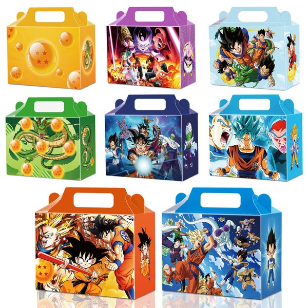 24 Pack Dragon Party Gift Boxes Party Favors/Candy Boxes, Tote Boxes, Gift Boxes for Kids Paper Favor Packs Adults Birthday Party Decora- 8 Pattern