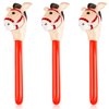 3 Pieces Inflatable Stick Horse Inflatable Horsehead Stick for Theme Party Decoration, 37 Inches