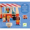 Djeco Wooden Toy, Minicombi - Wooden Toy Camper Van