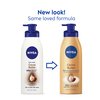 NIVEA Cocoa Butter Body Lotion with Deep Nourishing Serum, Cocoa Butter and Vitamin E, 48-Hour Moisturizing Body Lotion for Dry Skin, Nourishes Dry Skin for Visible Radiance, 16.9 Fl Oz Pump Bottle