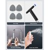 AstroAI Windshield Cleaner, Microfiber Car Window Cleaner with 4 Reusable and Washable Microfiber Pads and Extendable Handle Auto Inside Glass Wiper Kit, Gray