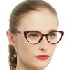 MARE AZZURO Progressive multifocal Blue Light Blocking Reading Glasses For Women Cateye (R-Red, 200)