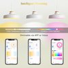 DiCUNO GU10 Smart LED Bulb, RGB Color Changing LED Compatible with Alexa & Google Home, Dimmable with App, Bi-pin Base MR16 50W Track Light Bulbs, 110° Beam Angle 450LM, 2.4GHz WiFi, Pack of 4