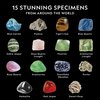 NATIONAL GEOGRAPHIC Rock & Mineral Collection - Rock Collection Box for Kids, 15 Gemstones and Crystals for Kids, Geology for Kids, Crystal Collection, Science Kit, Rock Gift (Amazon Exclusive)