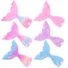 YARIEW 6 Pcs Mermaid Hair Clips for Girls Pearl Hair Clips Glitter Fish Tail Mermaid Hair Accessories Glitter Hair Barrettes for Little Girls Mermaid Birthday Decorations