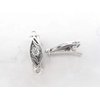 Generic Set of 2 extra tiny small silver metal alligator hair clip for fine thin hair