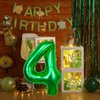 40 Inch Giant Green Number 4 Balloon, Helium Mylar Foil Number Balloons for Birthday Party, 4th Birthday Decorations for Kids, Anniversary Party Decorations Supplies (Green Number 4)
