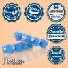 Ballotte Premium Grade Toe Spacers/Toe Separators | Toe Spacers for Feet - Toe Spreader/Foot Stretcher | Big Toe Straightener & Bunion Corrector for Men (Toe Seperators (Blue 6-Pack))