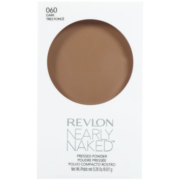 Revlon Nearly Naked Pressed Powder, Dark 060, 0.28 Ounce