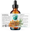 Bella Terra Oils - Organic Sea Buckthorn Oil 2 oz - Dive into Rich Essence of Organic Sea Buckthorn Berry, Packed with Vitamin C, E, & A, Omega-Fatty Acids Delight for Face