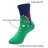 COTTON DAY Kids Boys Fun Novelty Socks Colorful Pattern Design 6-8 Years Shark Stripes Size M (8)
