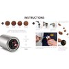 Manual Coffee Grinder, Hand Coffee Grinder, Bean Grinder, Portable Mini Coffee Grinder with Adjustable Settings, Suitable Use for Home, Office and Travel. Stainless Steel.
