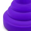Hair Dryer Attachment Blow Dryer Hair Dryer Diffuser Silicone Collapsible Folding Volumizing Diffuser for Home Travel (Purple)