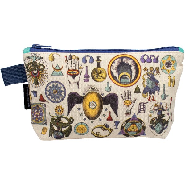 The Unemployed Philosophers Alchemy Bag - 9" Canvas Zipper Alchemist Themed Pouch for Pencils, Tools, Cosmetics, Toiletries and More