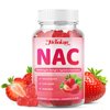 Mchokuu NAC Gummies for Adults & Kids 1000mg, NAC Supplement N-Acetyl Cysteine, Immune Support Liver & Lung Health Antioxidant Sugar-Free, Strawberry Flavor Gummy, 60 Counts