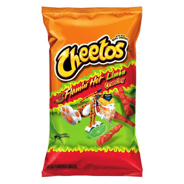 9oz Cheetos Flamin Hot Limon Crunchy (Flaming Hot Lime), Pack of 4