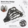 AIUPUOC Hair Clips Black Ghost Hand Hair Claw Clips with Skull Design Hair Barrettes for Thick Hair Thin Hair for Women Metal Skeleton Hair Accessories Clamps Cosplay Party Halloween Decorations 1PCS
