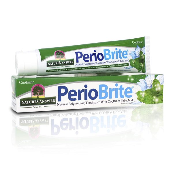 Nature's Answer Periobrite Toothpaste, Cool Mint, 4 Ounce ( Pack of 6) | For Sensitive Teeth | Whitens Teeth | Freshens Breath | Minimizes Dry Mouth
