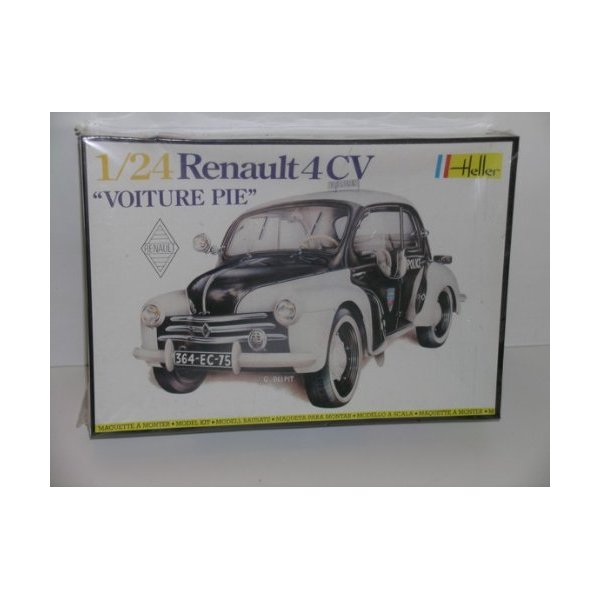Renault 4CV "Voiture Pie" Plastic Car Model Kit