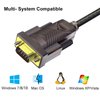 USB to RS232 Adapter with FTDI Chipset: 6ft USB 2.0 Male to RS232 Female DB9 Serial Converter Cable for Cashier Register, Modem, Scanner, Digital Cameras, CNC 6 Feet