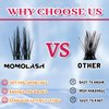 Fluffy Lash Clusters Kit Manga Spike Left&Right Cluster Eyelash Extension 10-16MM 120Pcs DIY Wispy Anime Cat Eye Lashes Kit with Bond and Seal Eyelashes Tweezers Remover Soft&Thin Band, by MomoLash